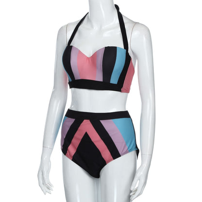 Bikini Two Piece Top & High Waist Bottom