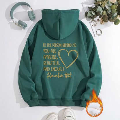 Fleece Lined Hoodie - Person Behind Me