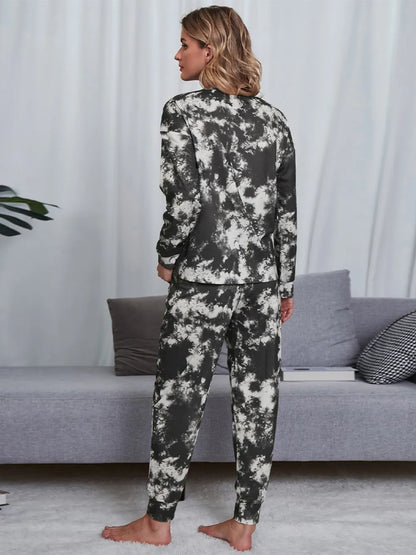 Women's Pyjama Set - Top & Trousers - Tie Dye - Assorted Colours