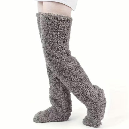 Socks Leg Warmers - Over The Knee - Thick Fleece