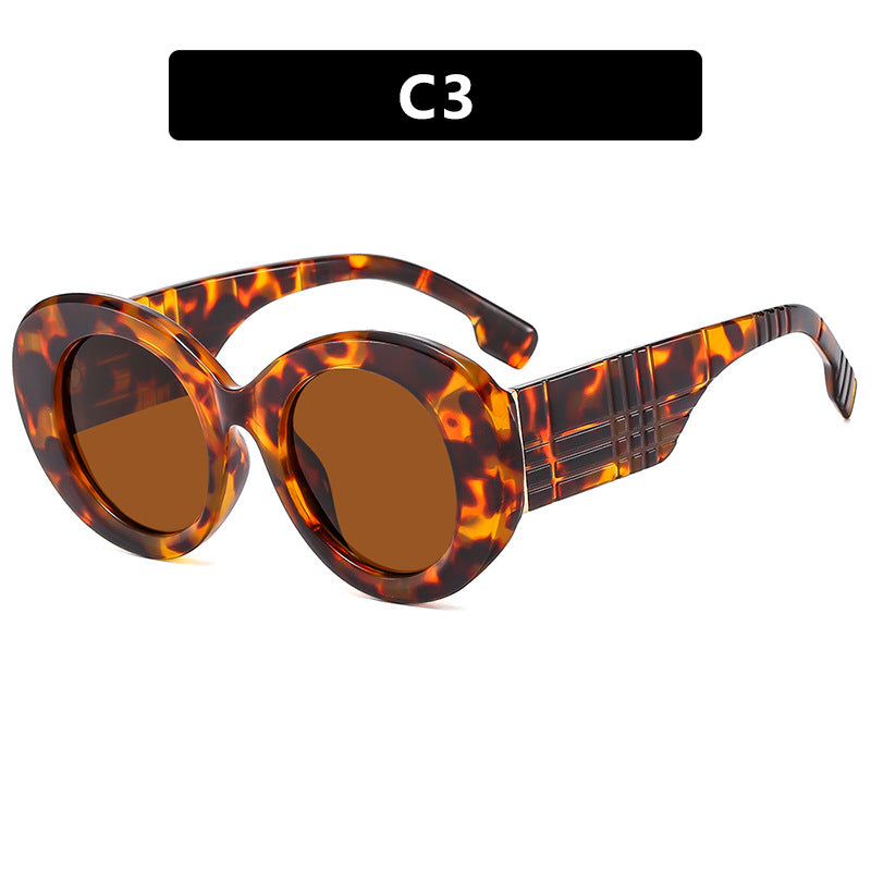 Ladies Large Frame Circular Sunglasses - various colours