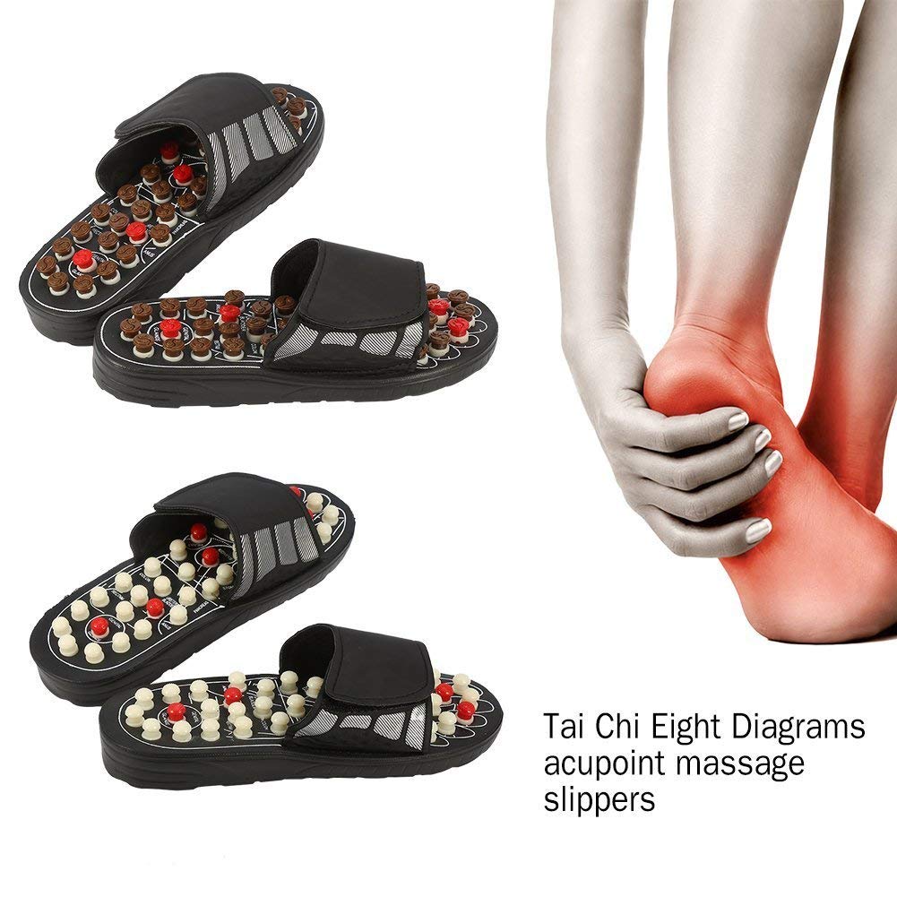 Men's Foot Massage Slipper Shoe for  Acupuncture Therapy Massage