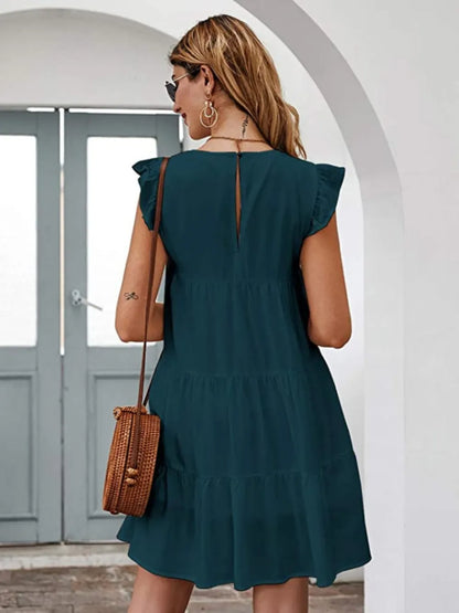 Women's Cap Sleeve Mini Dress