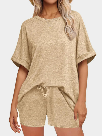 Women's T Shirt and Shorts Co-Ord Set