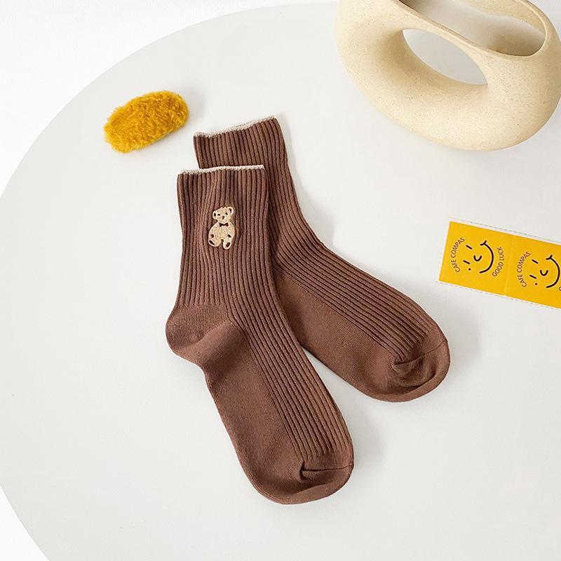 Socks - 6 Pack - Bear Motif