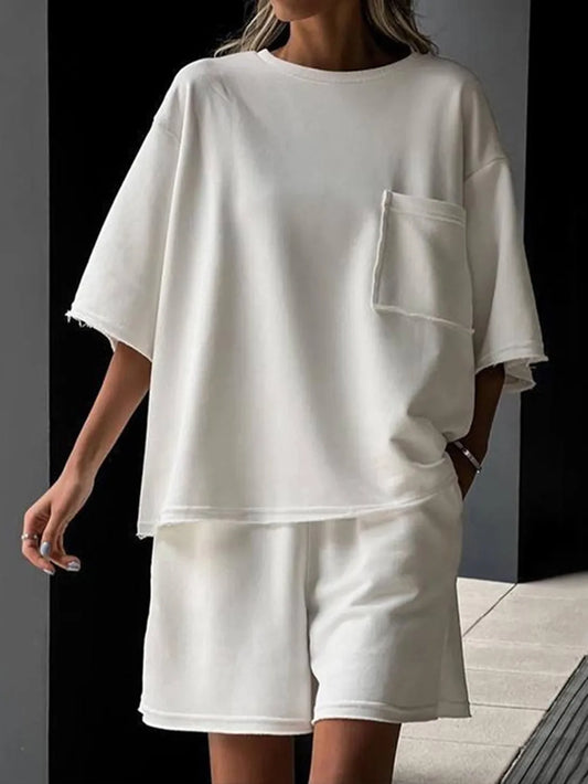 Women's T Shirt and Short Co-Ord Set