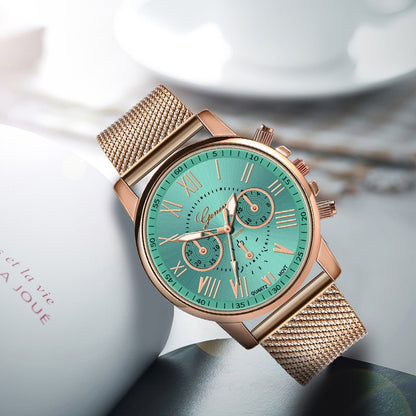 Ladies Quartz Wrist Watch - Leather Band