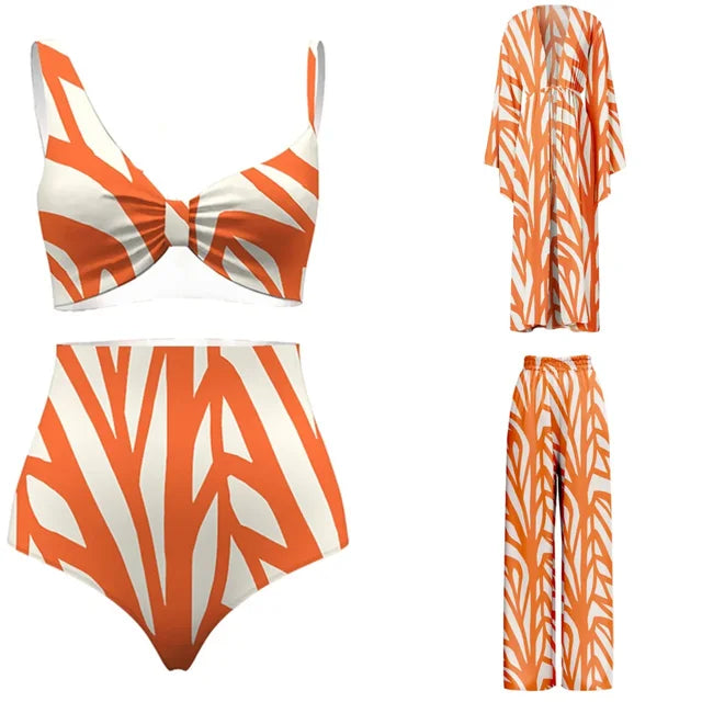 Bikini Two Piece Set with matching Trousers