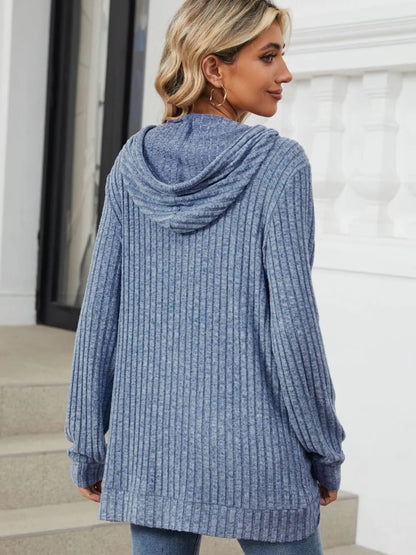 Women's Hoodie - Ribbed - Various Colours