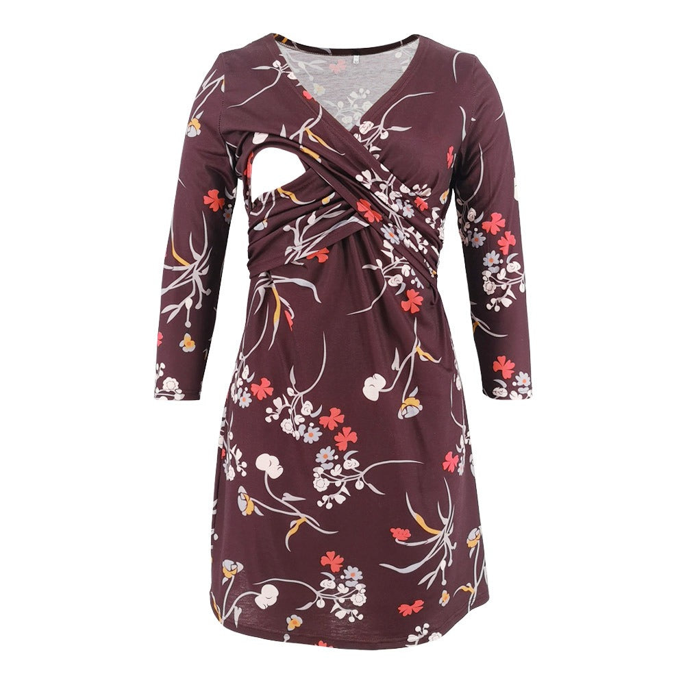 Ladies Maternity Breastfeeding Dress - Mum To Be - Pregnancy