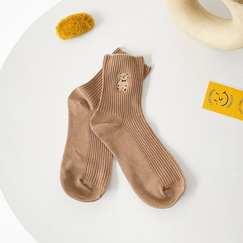 Socks - 6 Pack - Bear Motif