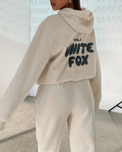 Hoodie & Tracksuit Bottom Set - White Fox - Up to 3XL - various colours