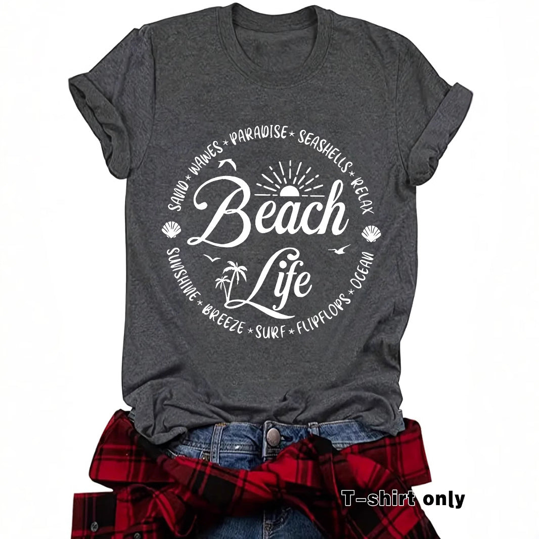Slogan T Shirt - Beach Life