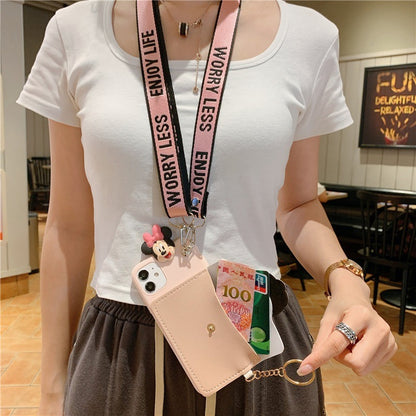 iphone Case - Models 6/7/8 11 - 14 & X - Mickey & Minnie with Coin Purse