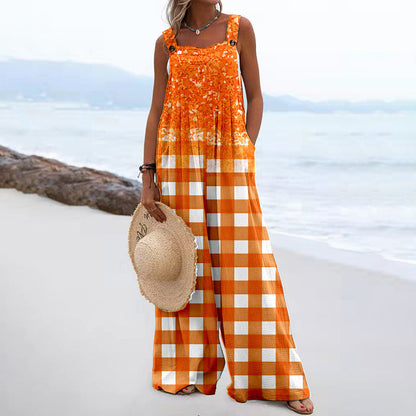 Women's Summer Jumpsuit Romper - various colours patterns