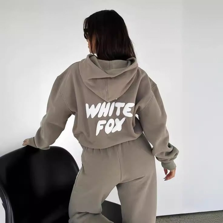 Hoodie & Tracksuit Bottom Set - White Fox - Up to 3XL - various colours