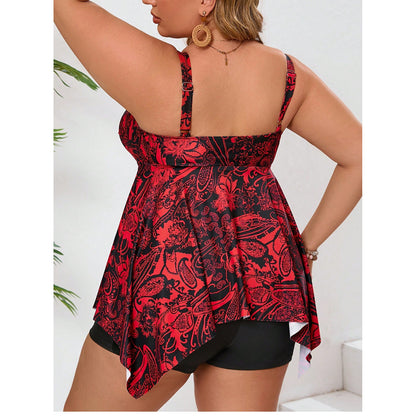 Women's Swimsuit Dress - Retro Print