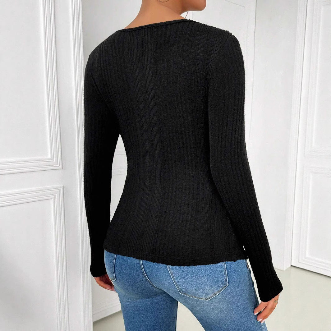 Women's Asymmetrical Long Sleeve Top