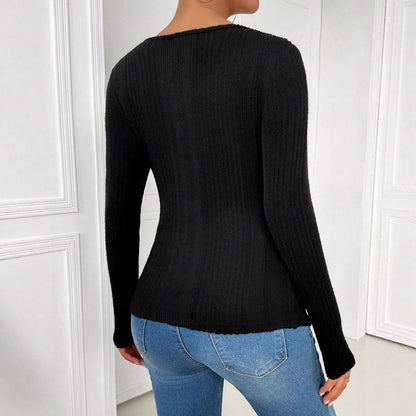 Women's Asymmetrical Long Sleeve Top