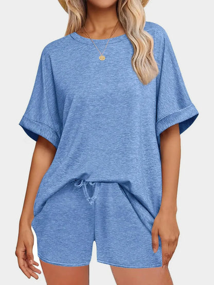 Women's T Shirt and Shorts Co-Ord Set