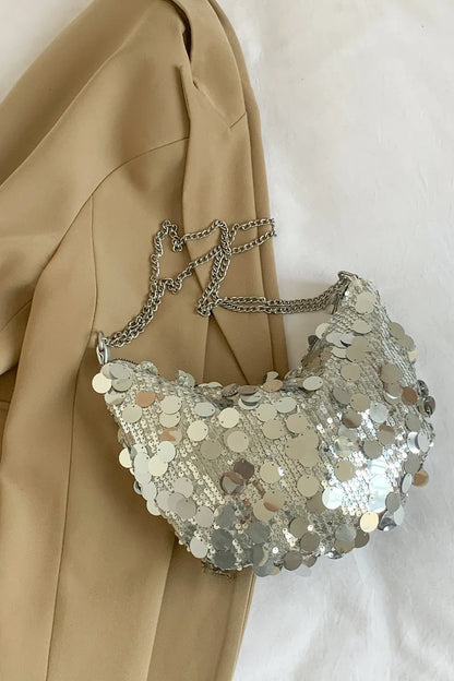 Sequin Chain Crossbody Bag - various colours