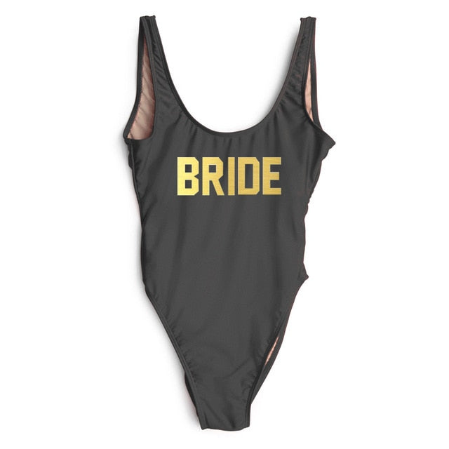 Swimsuit One Piece BRIDE - various colours