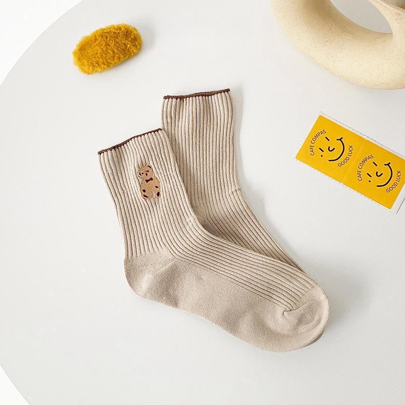 Socks - 6 Pack - Bear Motif