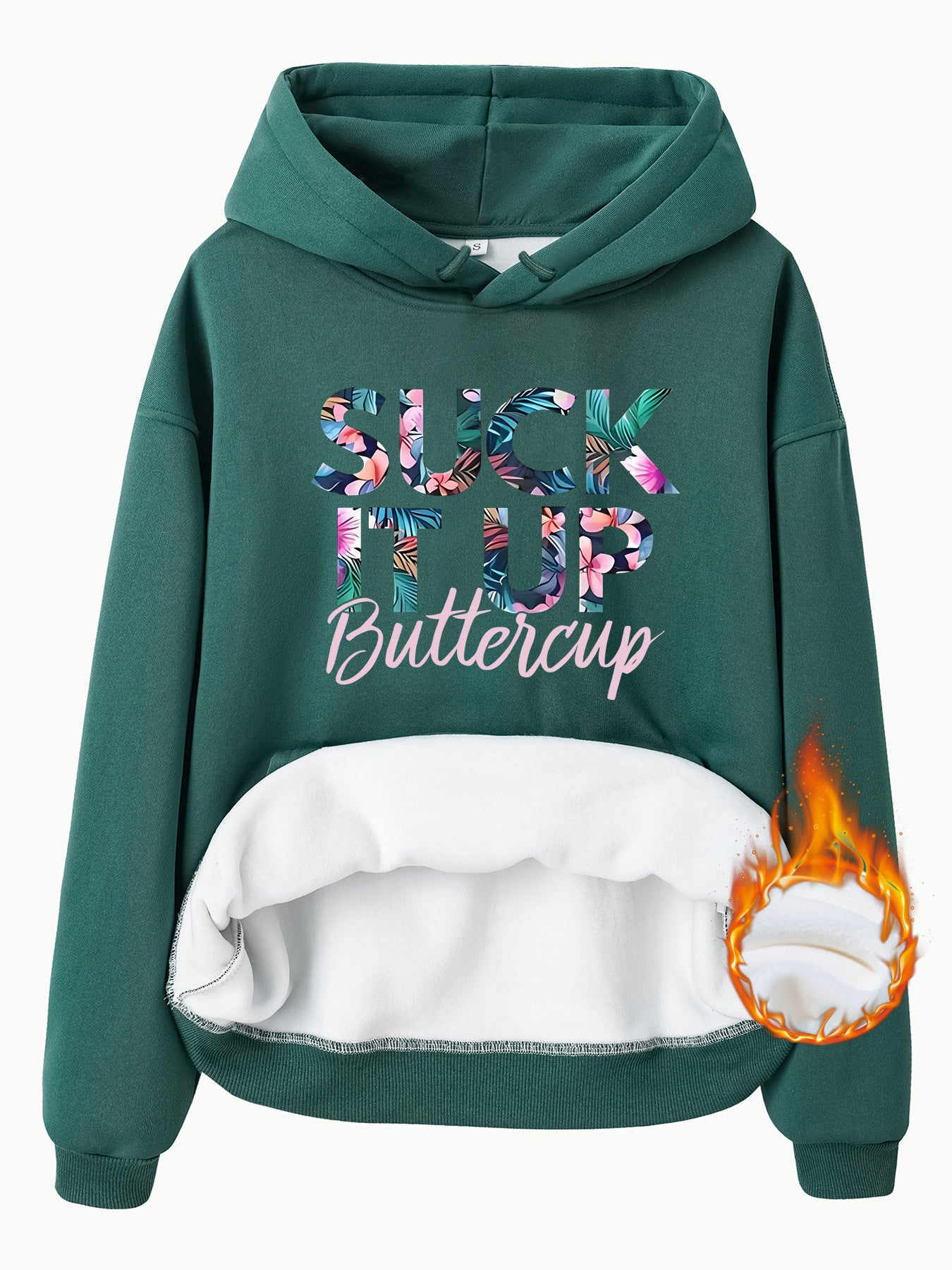Fleece Lined Hoodie - Suck It Up