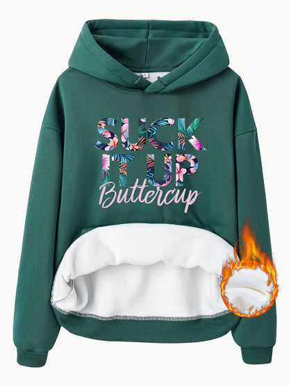 Fleece Lined Hoodie - Suck It Up