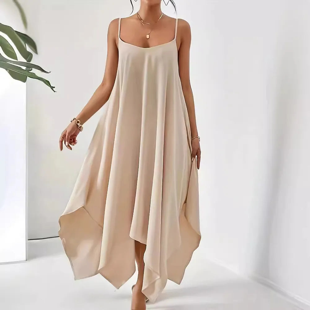 Ladies Summer Dress - Scoop Neck Cami Style