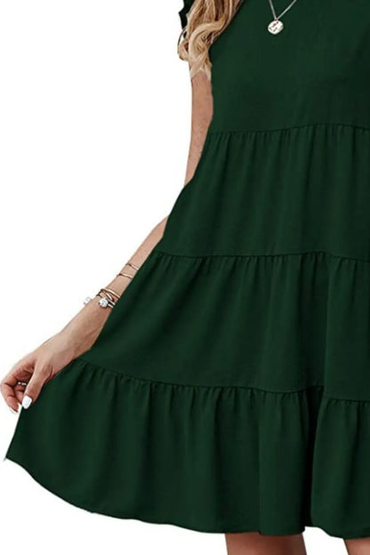 Women's Cap Sleeve Mini Dress