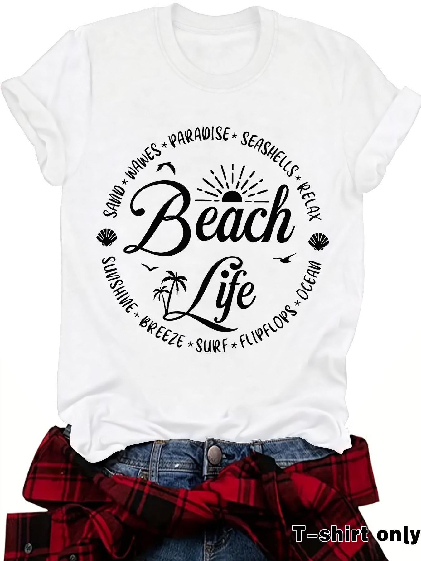 Slogan T Shirt - Beach Life
