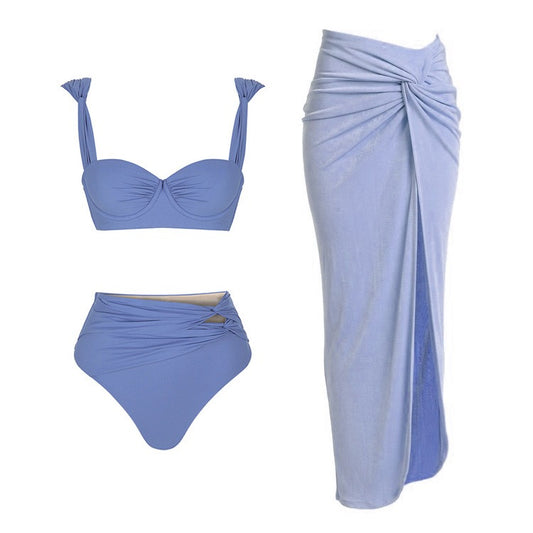 Bikini Two Piece Set and matching Cover Up Skirt
