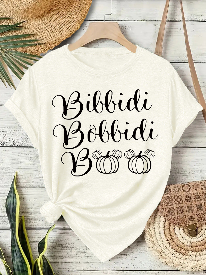 Halloween Slogan T Shirt - Bibbidi Bobbidi Boo