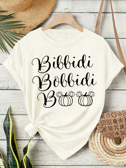 Halloween Slogan T Shirt - Bibbidi Bobbidi Boo