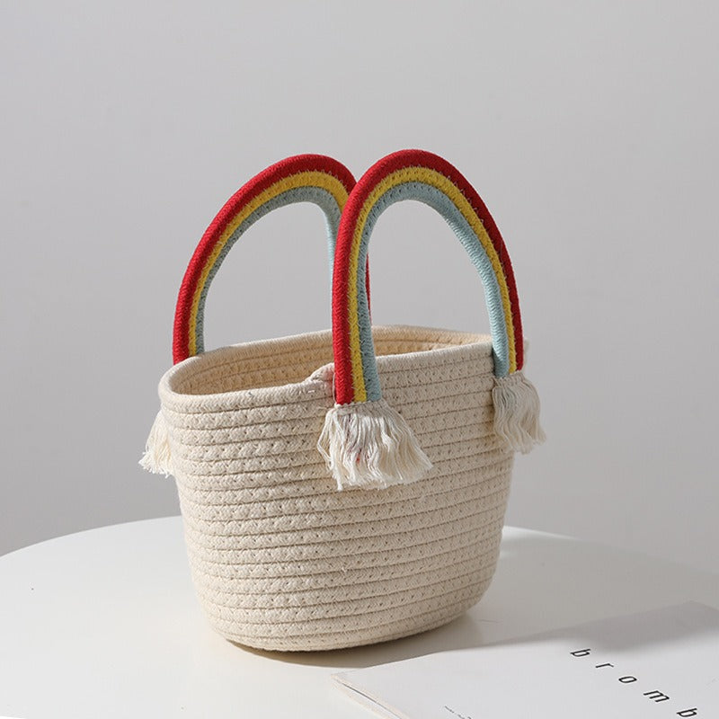 Summer Rainbow Beach Bag