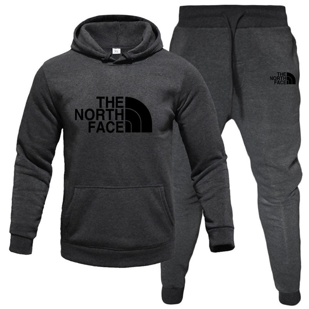 Men's Hoodie & Tracksuit Bottom Set - The North Face