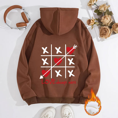 Valentines Inspired Hoodie - Hearts and Kisses