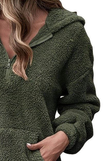 Half Zip Oversized Hoodie