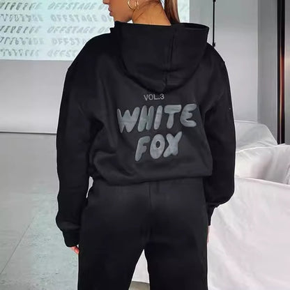 Hoodie & Tracksuit Bottom Set - White Fox - Up to 3XL - various colours