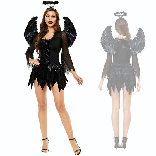 Halloween Feather Angel Fancy Dress