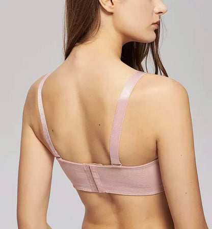 A47 - Ladies Underwired Floral Embroidered Pink Bra 34-48 B-H cup