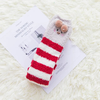 Socks - Over The Knee - Winter Fluffy Fleece