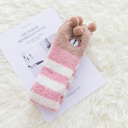 Socks - Over The Knee - Winter Fluffy Fleece
