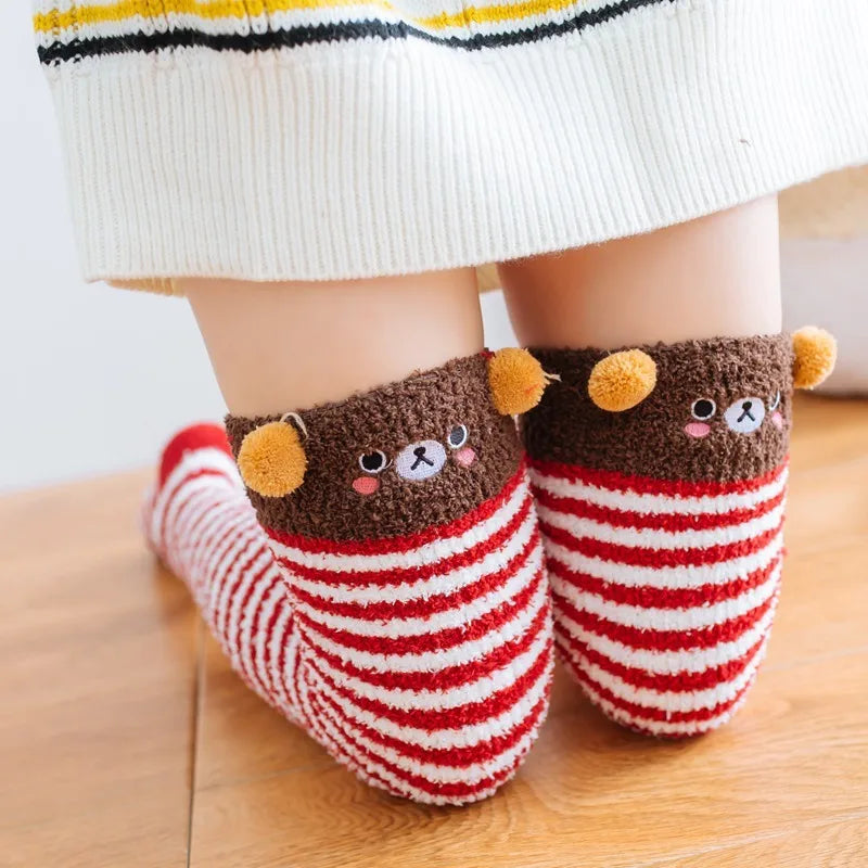 Socks - Over The Knee - Winter Fluffy Fleece