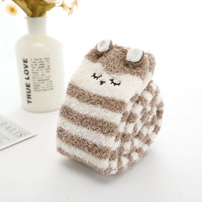 Socks - Over The Knee - Winter Fluffy Fleece
