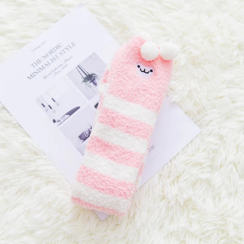 Socks - Over The Knee - Winter Fluffy Fleece