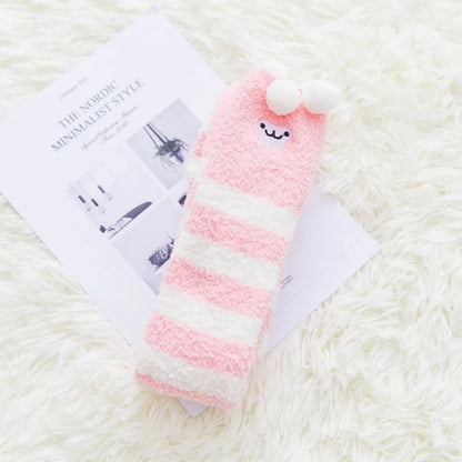 Socks - Over The Knee - Winter Fluffy Fleece