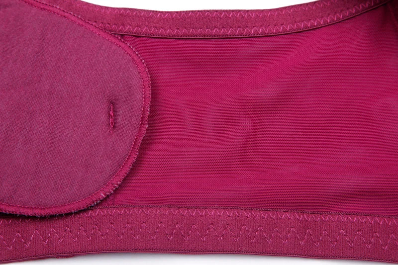 A30 - Ladies Smooth Lightly Lined Underwire Seamless Lace Bra Burgundy 34-48 B-H cup