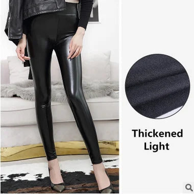 Faux Leather PU Leggings - Plus Size